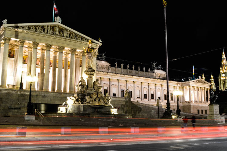 Vienna-Austrian-Parliment-Lights